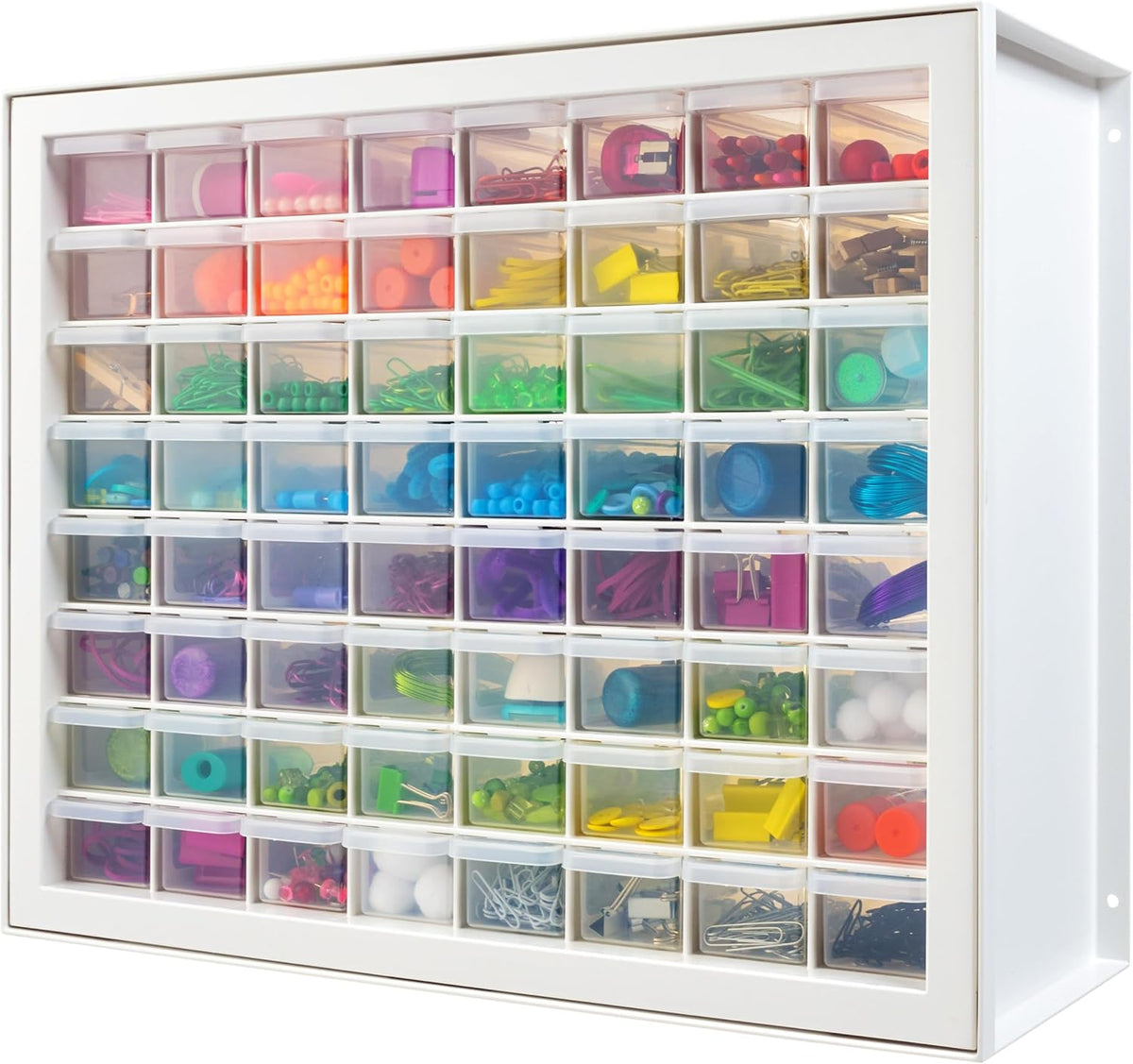 iris usa 64-drawer screw organizer, hardware storage, made, main product view