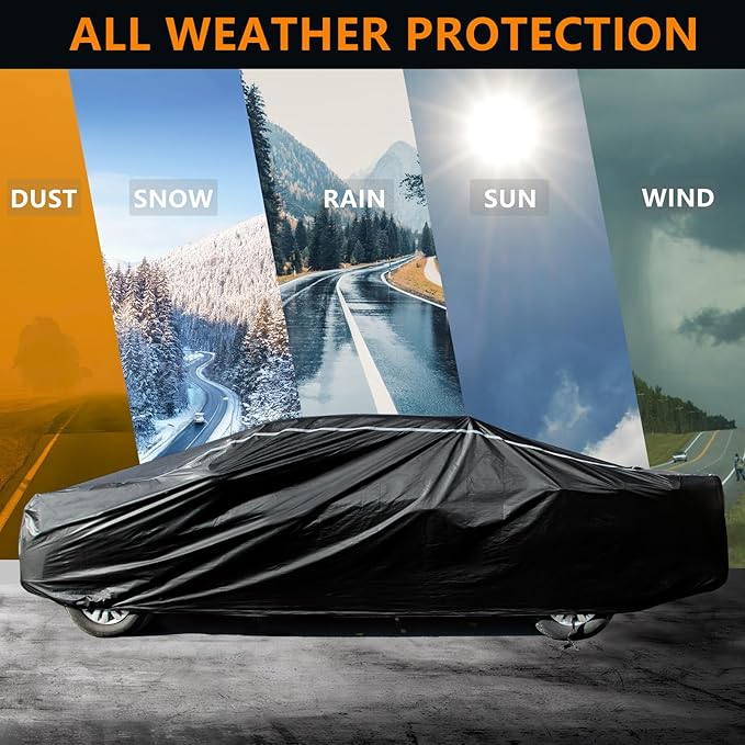 Pickup Truck Cover Waterproof All Weather, Outdoor Sun UV Rain Pickup Protection - Image 4