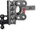 GEN-Y Hitch Heavy Duty Tow Hitch for 2.5" Receiver - 7.5" Drop/Rise with 5 Adjustable Positions, Includes Dual Ball Mount, Pintle Lock and Pins, 16,000 lbs Towing Capacity, 1,700 lbs Tongue Weight