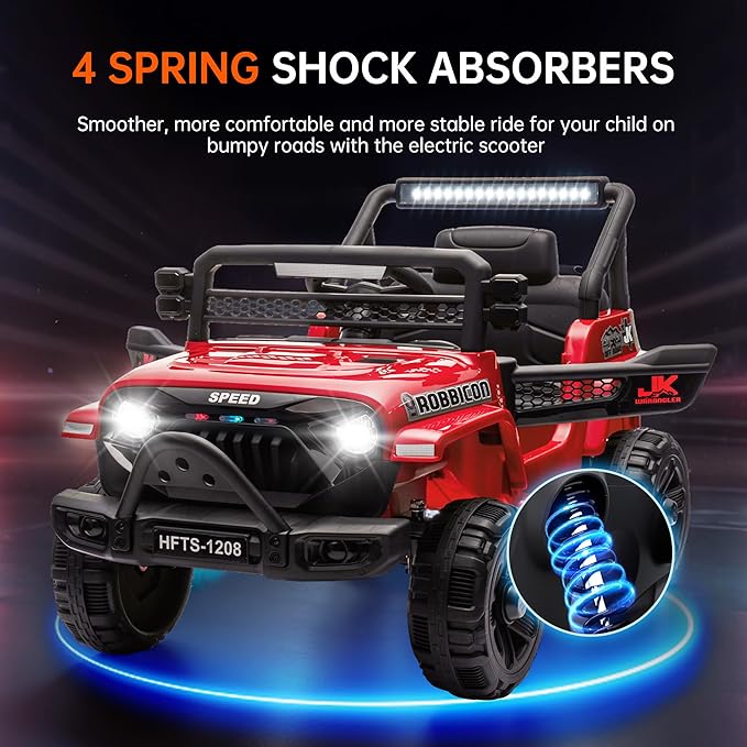 12V Ride on Electric Truck Car for Kids, 12V Kids Electric Vehicles w/Remote - Image 5