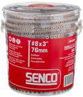 senco duraspin #8x3 collated subfloor wood screw (08f300y), main product view