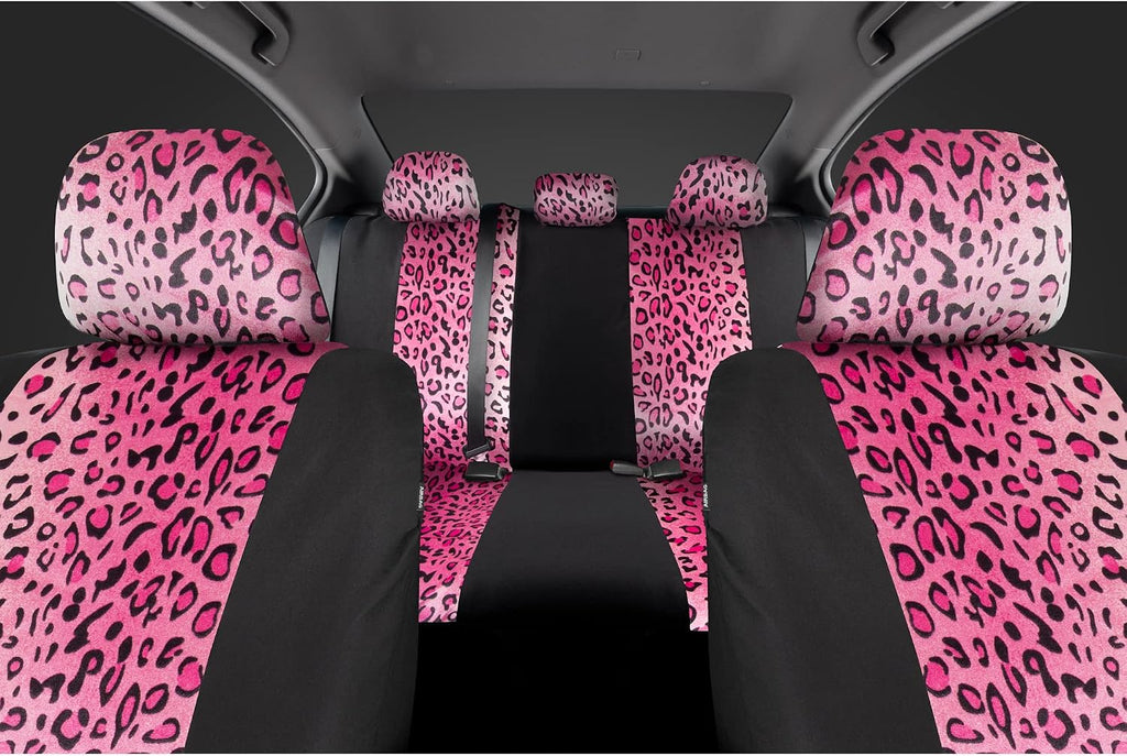 carxs leopard print car seat covers full set, package contents