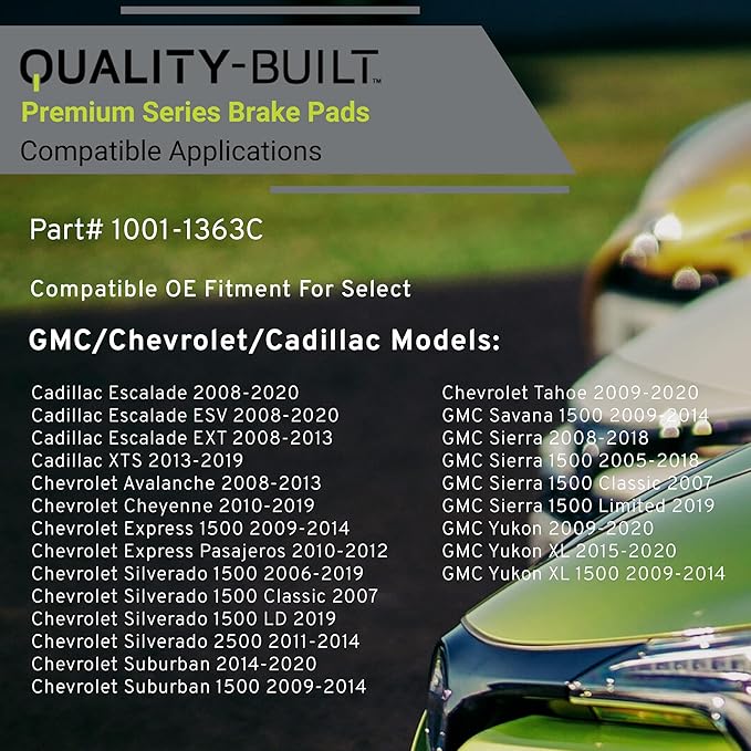 Premium Ceramic Front Brake Pads Compatible - Image 3