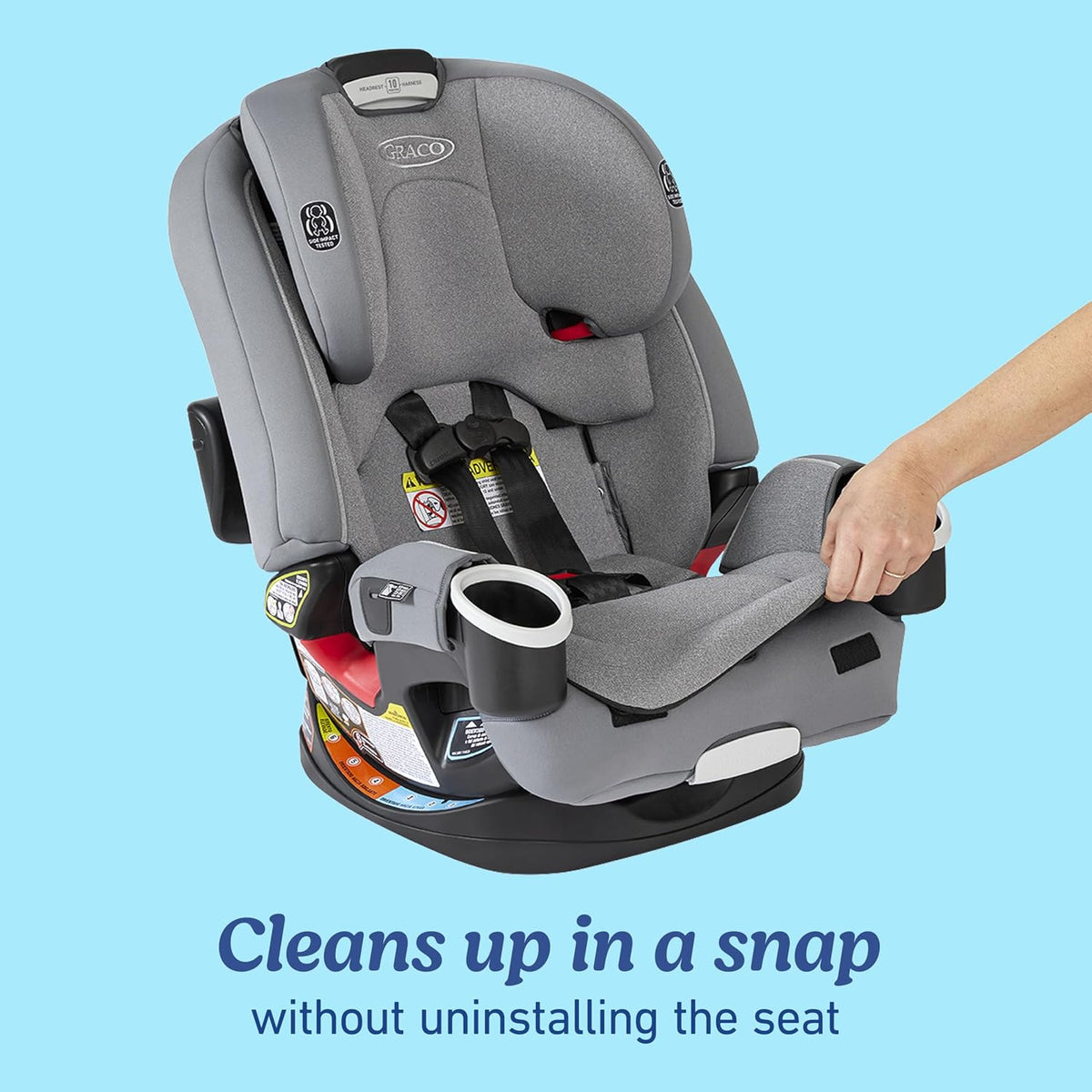 graco 4ever dlx 4-in-1 convertible car seat, charlie, package contents