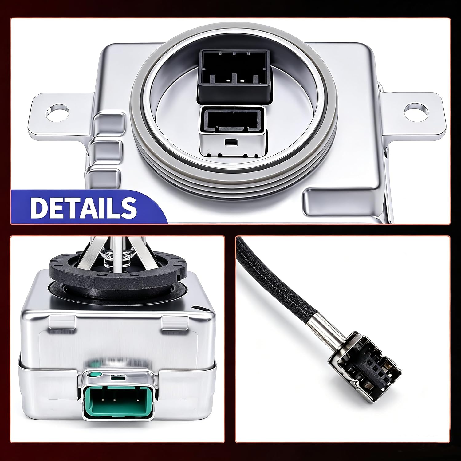 HiSport 68170821AA Xenon HID Ballast Headlight Control Unit with D3S 35W Bulb Kit Compatible with Chrysler 300 2011-2020, Includes Igniter & Headlamp Ballast, W003T21971, BAM92-143700, 8K0941597
