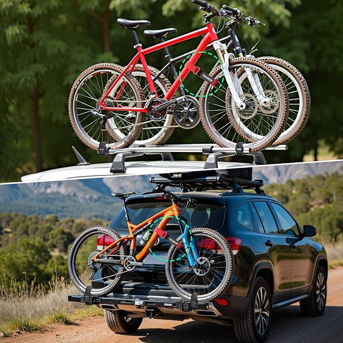 Bike Rack Straps with Extra-Wide Silicone Anti-Slip Coating, Transportation and - Image 2