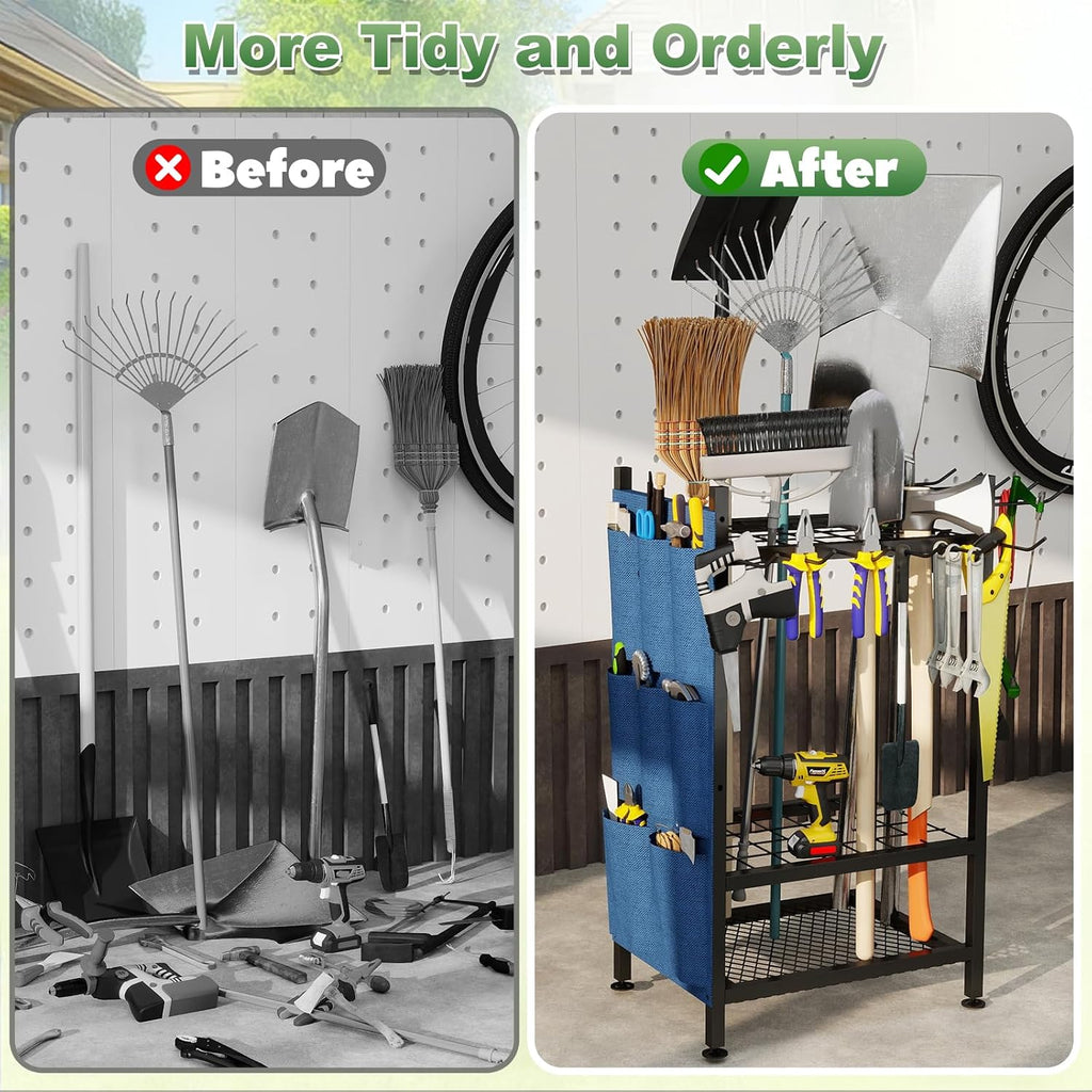 garden tool organizer, garden yard tool rack for, package contents