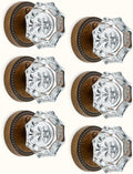 asidrama 6 pack antique brass privacy crystal door, main product view