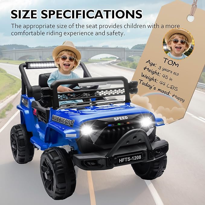 12V Ride on Electric Truck Car for Kids, 12V Kids Electric Vehicles w/Remote - Image 8