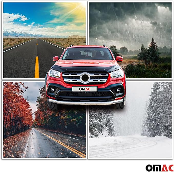 OMAC Front Bug Shield Hood Deflector Guard fits Hyundai Tucson 2010-2015 Smoke - Image 8