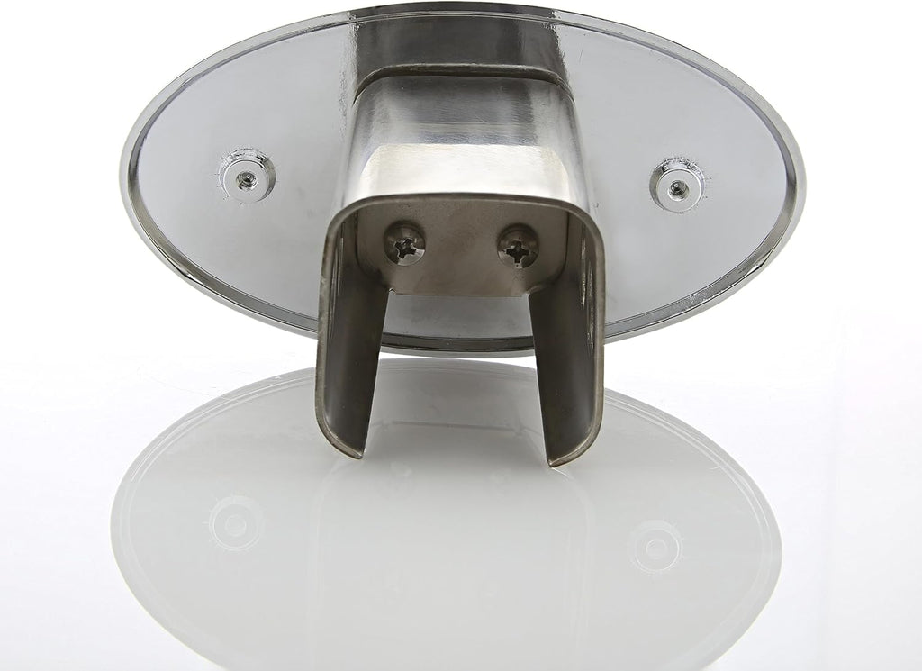 Chevy Silverado 2012-2016 Bowtie Metal Trailer Hitch Cover Plug (2 inch Post) (Silver)