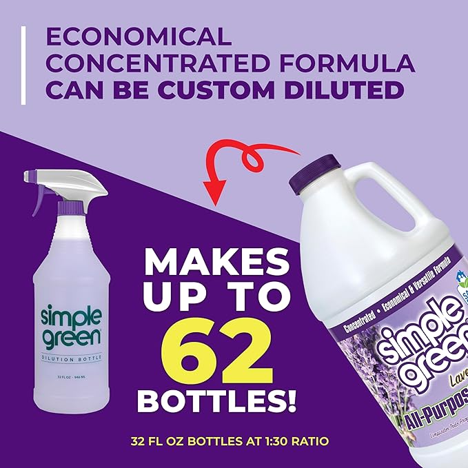 Simple Green All Purpose Cleaner Concentrate Lavender Scent 64 Fl Oz - Image 8