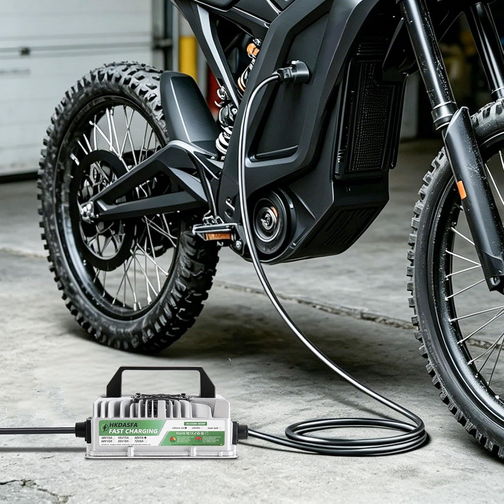 67.2V/7A Fast Charger for Segway Dirt eBike & Sur-Ron X LightBee Electric Dirt Bike 202,3-Prong Power Supply with Cooling Fan