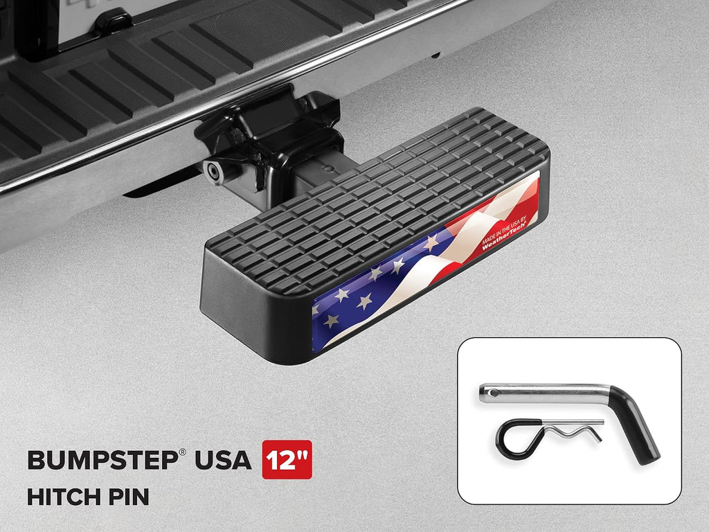 WeatherTech BumpStep USA with Hitch Pin 8ABS2WHP5 Black