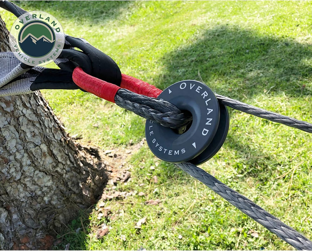 Overland Vehicle Systems Recovery Ring 4.00" 41,000 lb. Gray with Storage Bag