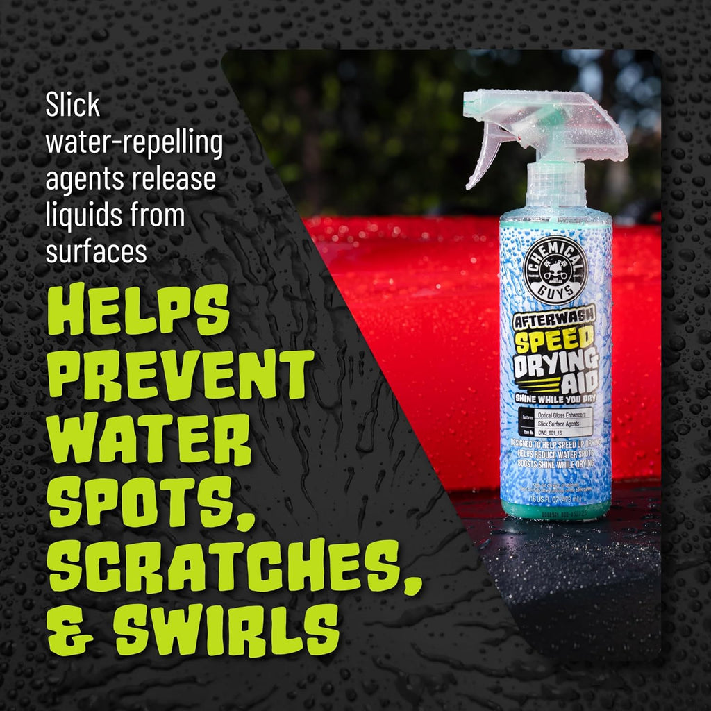 Chemical Guys After Wash Sprayable Gloss Boosting Car Wash Drying Aid - 16 oz Car Detailing Spray Helps Reduce Water Spots, Adds Shine, and Speeds Drying for Trucks, and Motorcycles