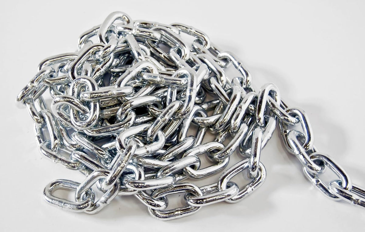 kingchain | 1/4-in x 10 ft zinc-plated proof shown in use