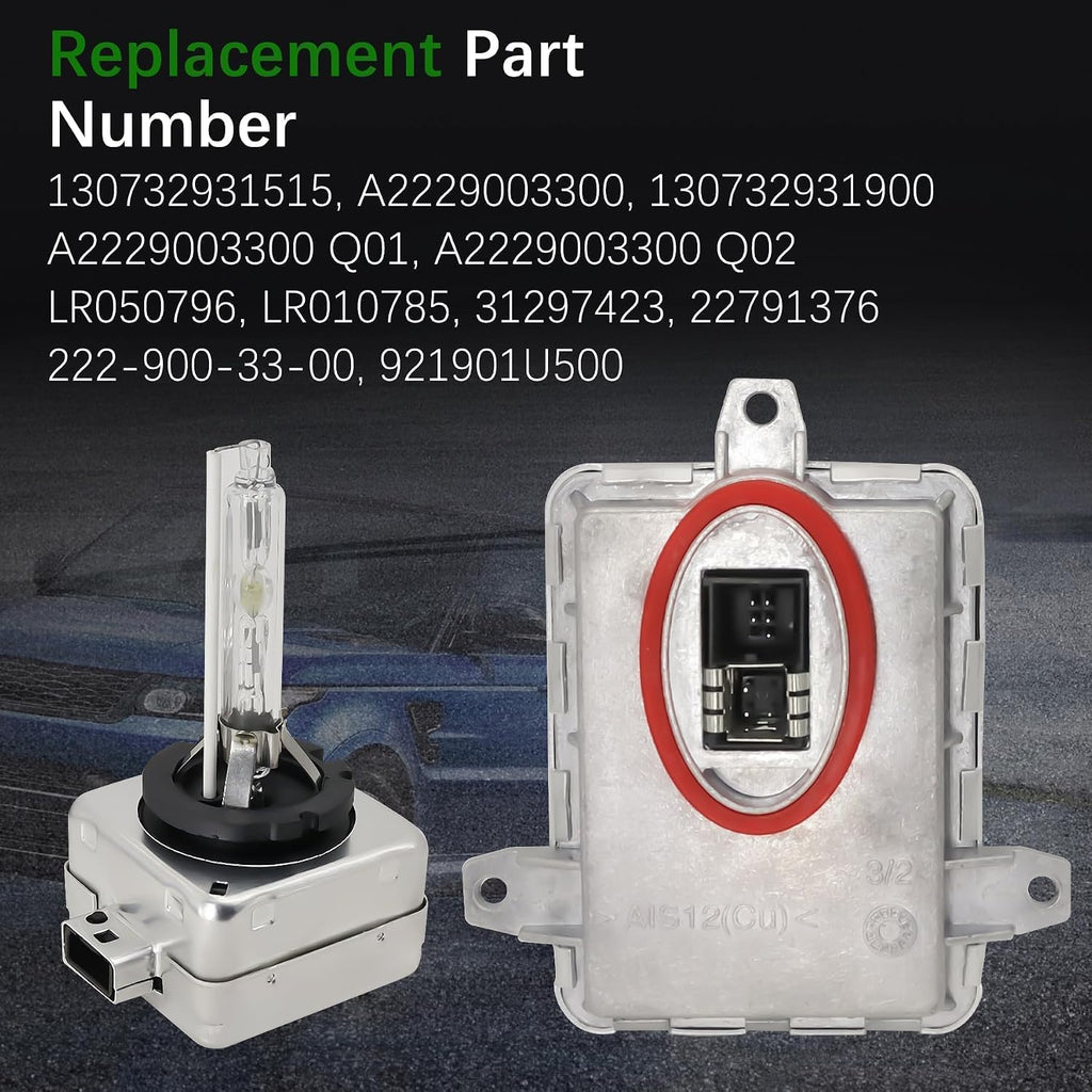 130732931515 Xenon HID Headlight Ballast Control Unit Module with D3S Bulb Fit for 2014-2017 Cadillac CTS XTS for Chevy Camaro for Dodge Dart for Land Rover for Mercedes-Benz CLA250 GLA250