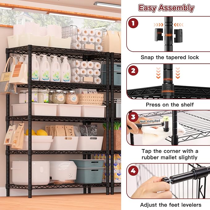 PrimeZone Wire Metal Storage Shelves - Image 7