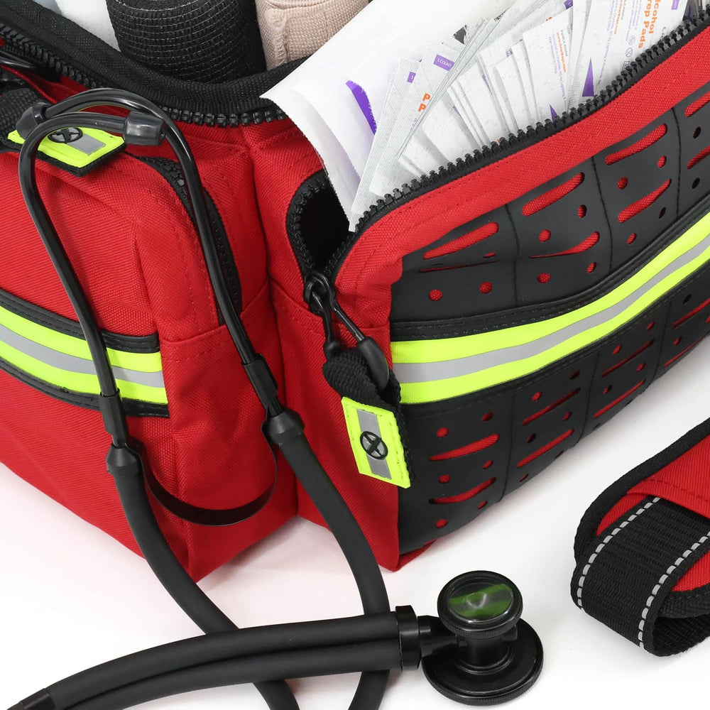 Lightning X Mid-Sized First Responder EMT Bag | LXMB25 | Fully Stocked w/ 240...