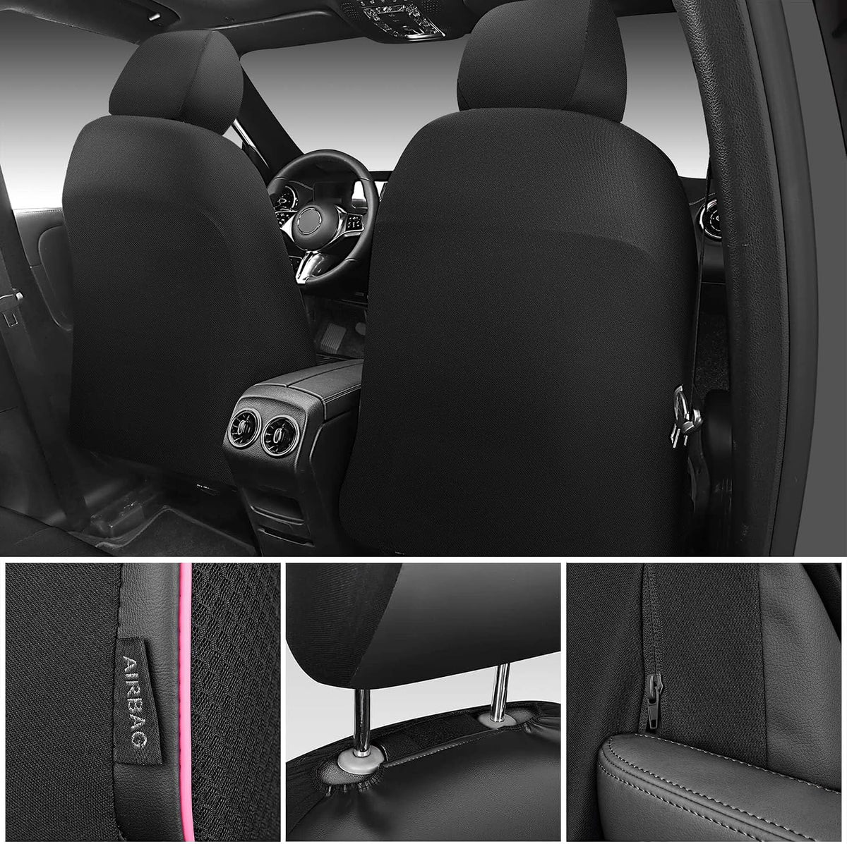 car pass 3d foam mesh leather car seat shown in use