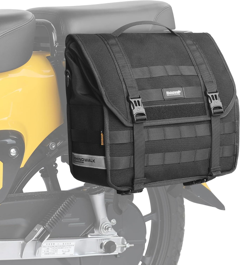 Rhinowalk Motorcycle Saddlebags, Waterproof Saddlebags, Quick Release 13L