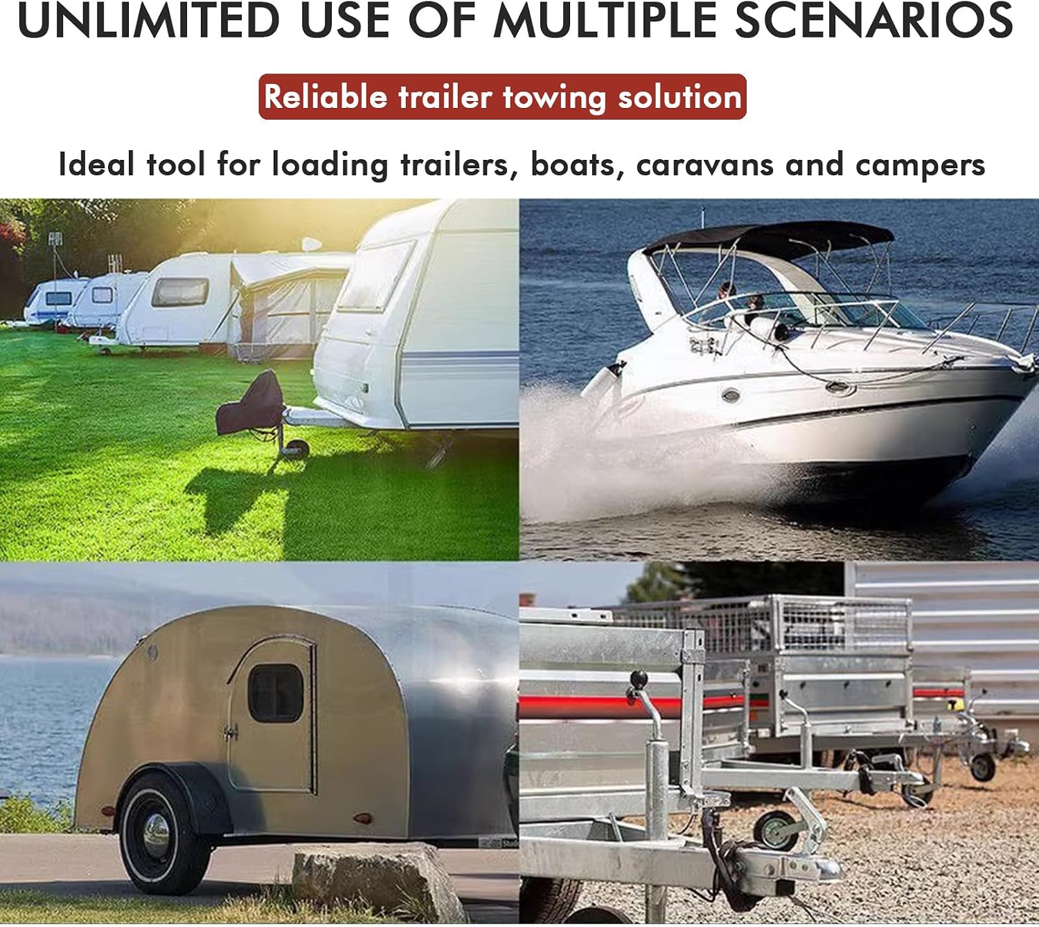 Electric Trailer Trailer Wheel Mover Electric Wheels Powered Wheels Max Load 5000 lbs, Power Mover for Maneuvering 12V/350W Jack