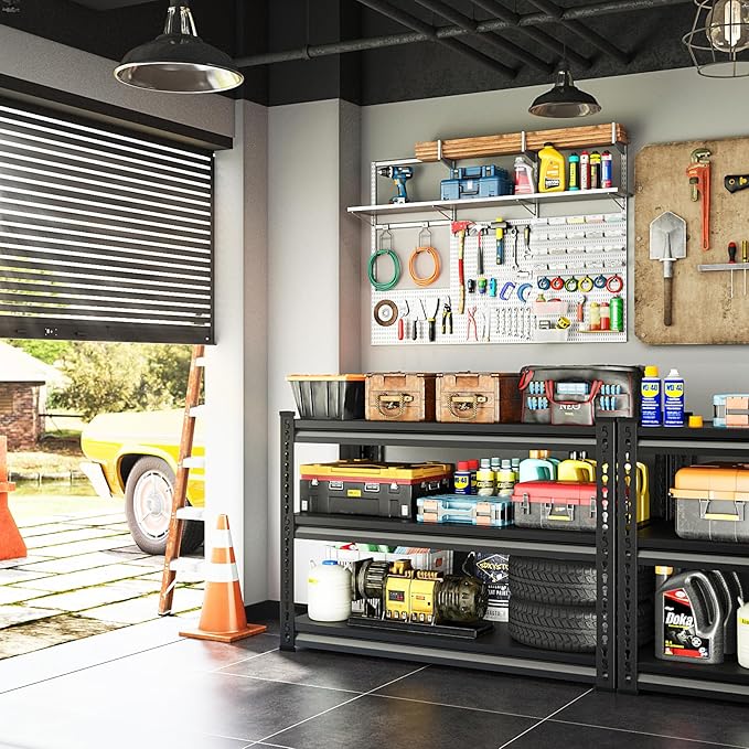 48" W Garage Shelving Heavy Duty, 1500LBS Loads Shelving Units and Storage Racks - Image 2