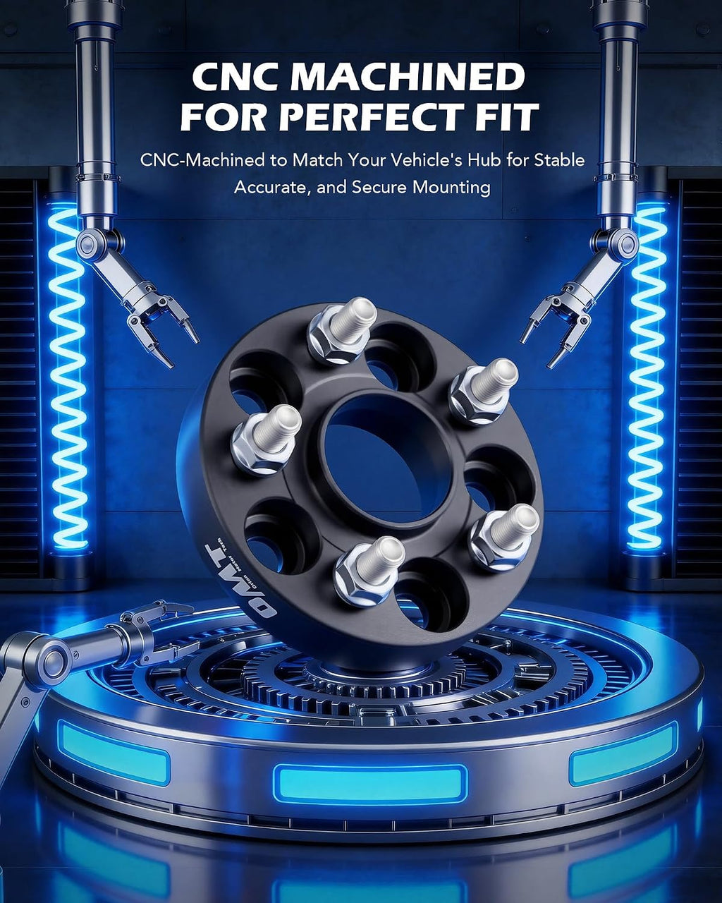 Orion Motor Tech 5x100 Wheel Spacers, 1 inch Wheel Adapters with Studs Compatible with Subaru Outback Forester Impreza Crosstrek Scion FR-S More, 25mm Spacer Kit, Set of 4