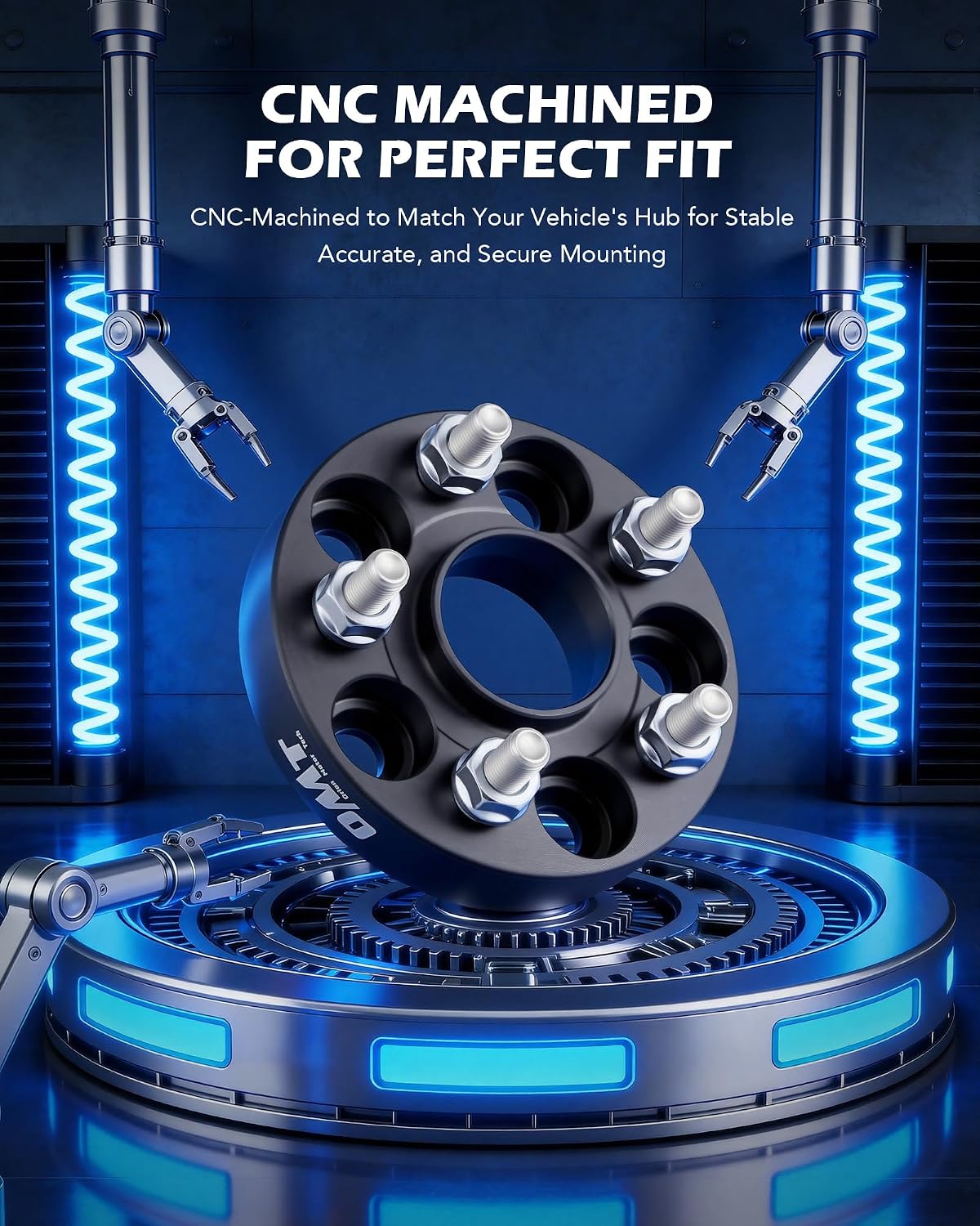 Orion Motor Tech 5x100 Wheel Spacers, 1 inch Wheel Adapters with Studs Compatible with Subaru Outback Forester Impreza Crosstrek Scion FR-S More, 25mm Spacer Kit, Set of 4