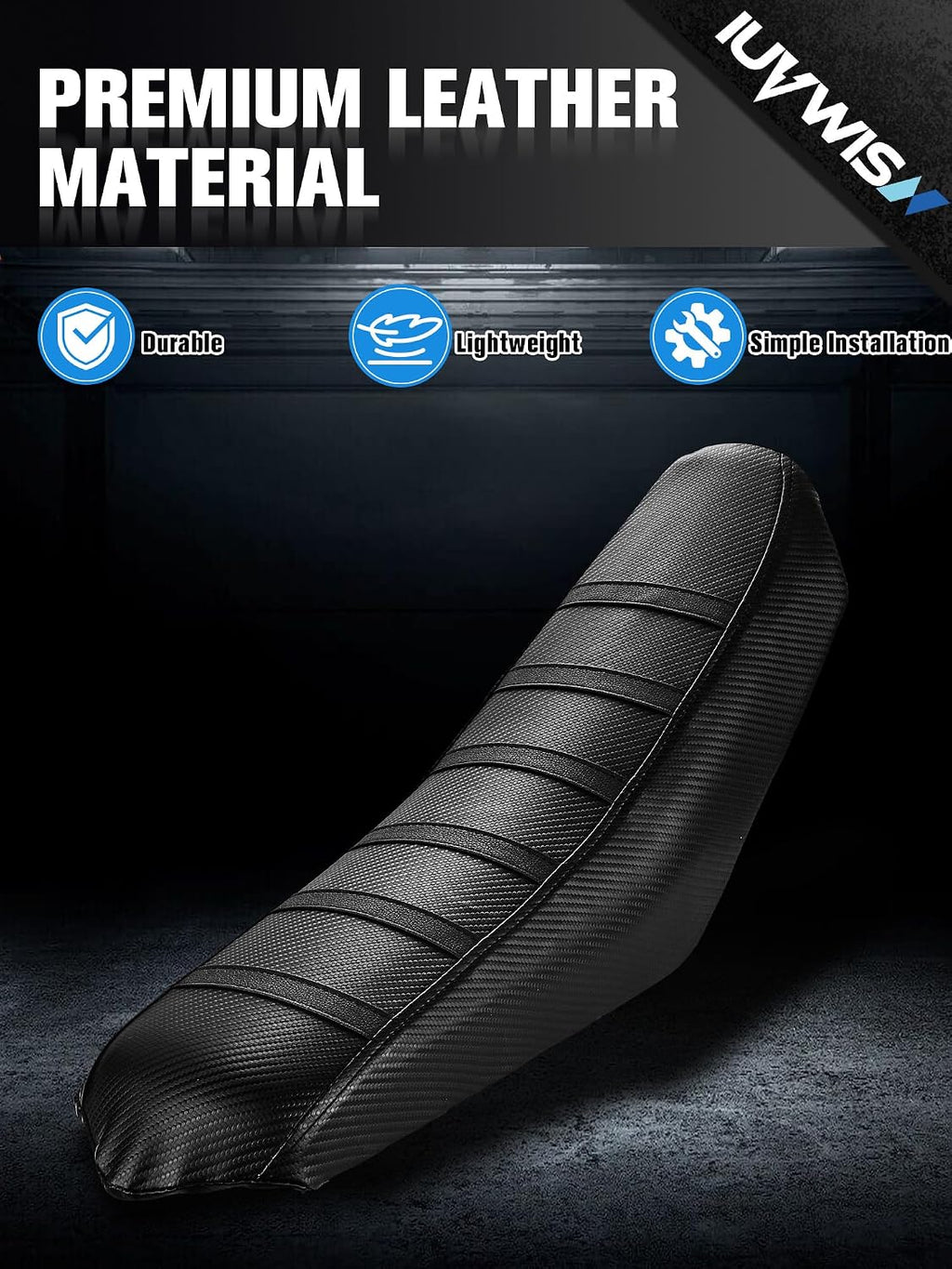 Non-Slip Seat Cover Compatible Fit for Tuttio Tutti Tutto Soleil 01, Electric Dirt Bike Soft Seat Cover Black