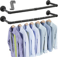 oropy 38.4" industrial pipe clothes rack wall mounted, main product view