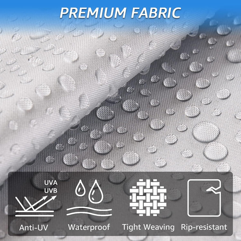 300D Top Class A RV Cover with Waterproof PU Coating Rip-Resistent & Anti-UV Winter Camper Cover Fits 33' to 37' Motorhome