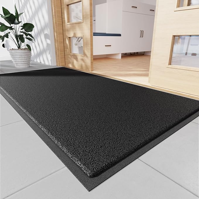 Sturdy Front Door Mat, Fade Resistant, Waterproof Low Profile Entry Mat by Naturehydro