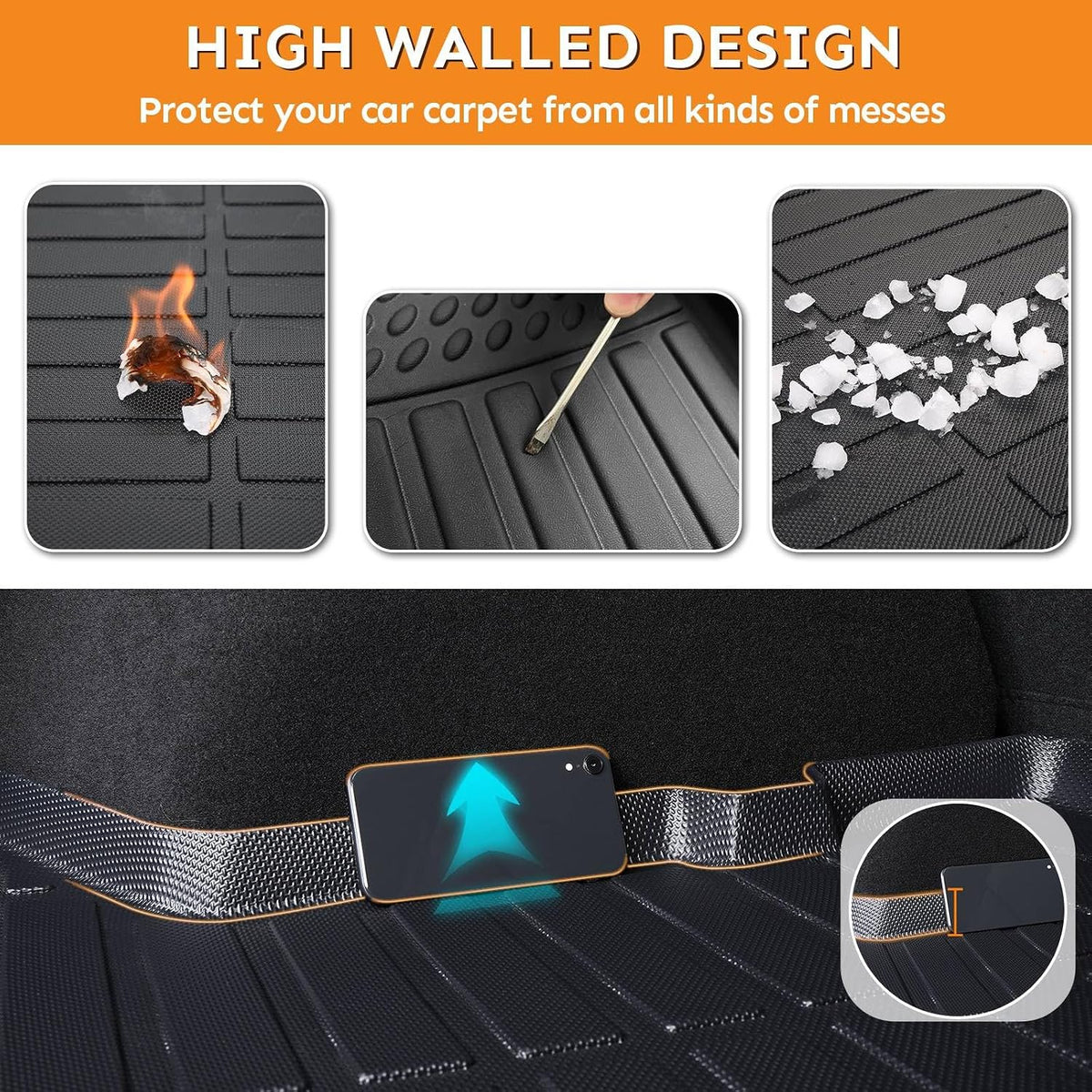 floor mats cargo liner for 2021-2026 chevy suburban/gmc on a desk or shelf