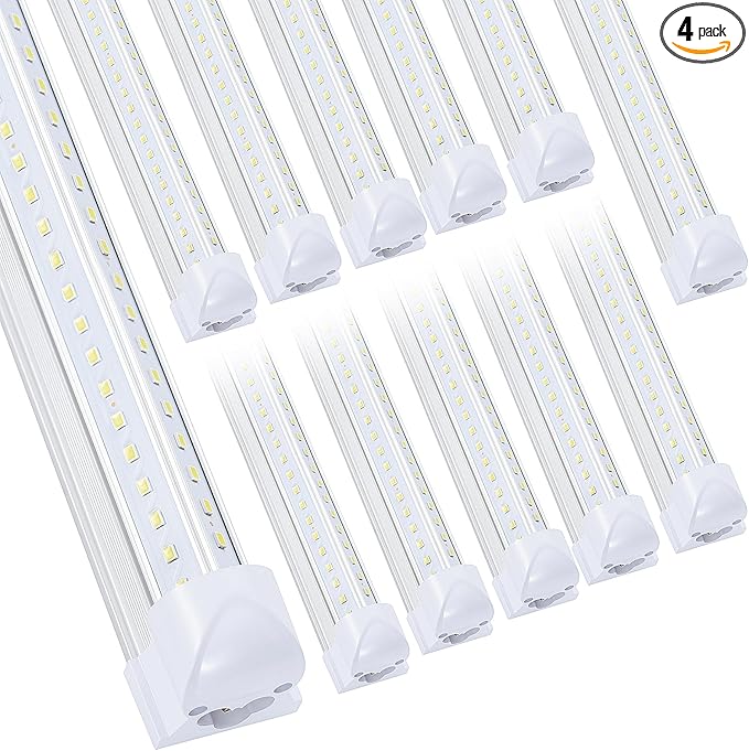 12 Pack, Led Shop Lights, 8FT Led Shop Light, 100W 6000K 15000LM Clear White by DOUYIDOUBEST-LEDLIGHTING