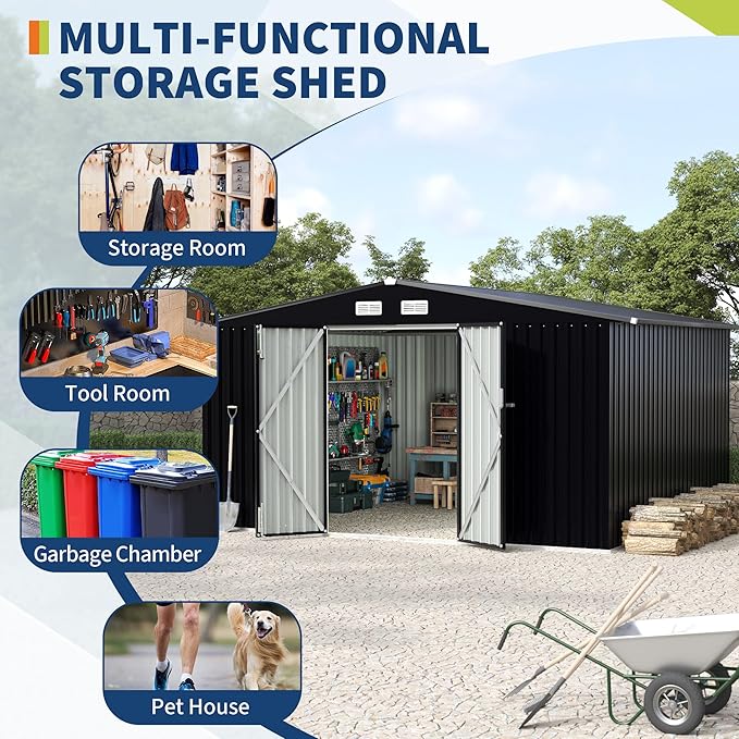 8x10x6.4 FT Outdoor Storage Sheds - Image 3