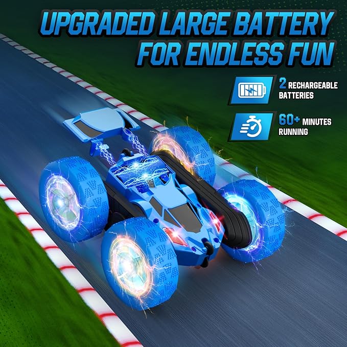 Remote Control Car for Boys 6-12 Year Old Double Sided 360°Rotating 4WD - Image 3