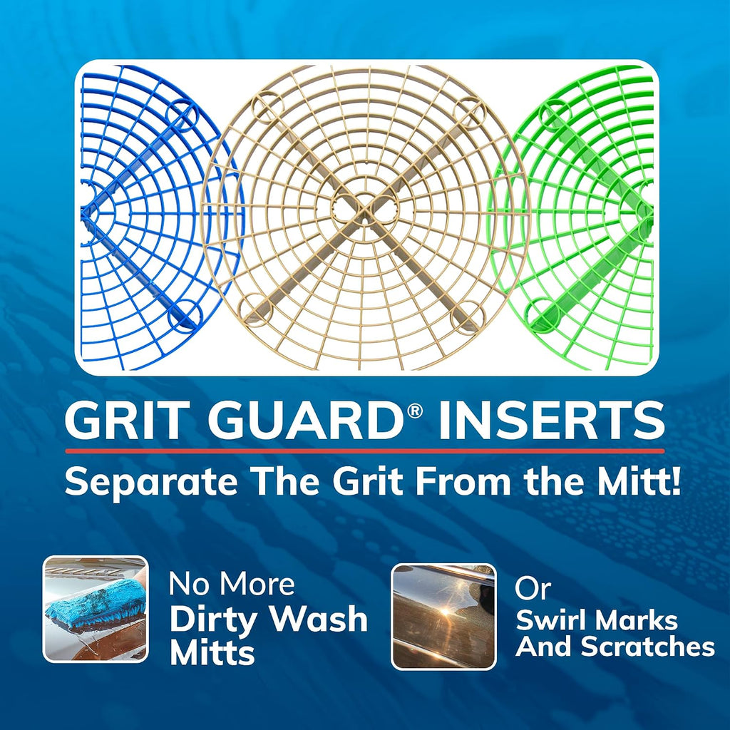 Grit Guard The Original Red Bucket Insert - 10" Diameter Car Wash Bucket for Car Washing, Detailing Compatible with 3.5, 4, 5 and 6 Gallon Buckets