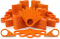 WCHT Orange High Temperature Loose Wheel Nut Indicator | Transit Bus & Heavy Duty Fleet | 100 per Bag (27/32" (21mm))
