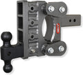 GEN-Y Hitch Heavy Duty Tow Hitch for 3" Receiver - 6" Drop/Rise with 4 Adjustable Positions, Includes Dual Ball Mount and Locking Pin, 21,000 lbs Towing Capacity, 2,400 lbs Tongue Weight