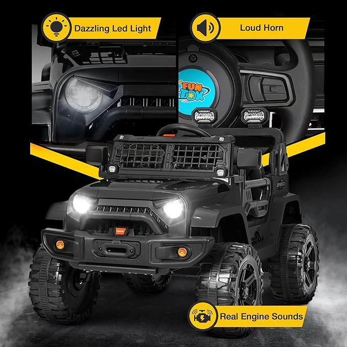 12V Ride On Truck for Kids, Electric Cars for Toddlers w/Remote Control - Image 5