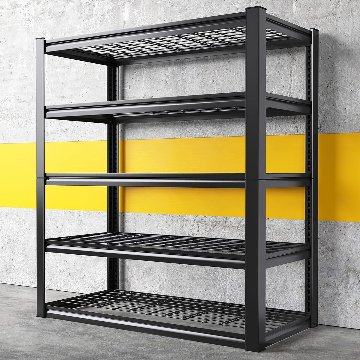 REIBII Garage Shelving 3000LBS, Heavy Duty Storage Shelves, Adjustable