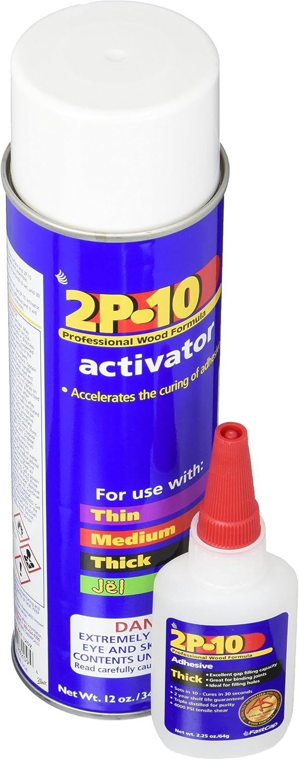 fastcap 2p-10 super glue adhesive 2.25 ounce thick shown in use