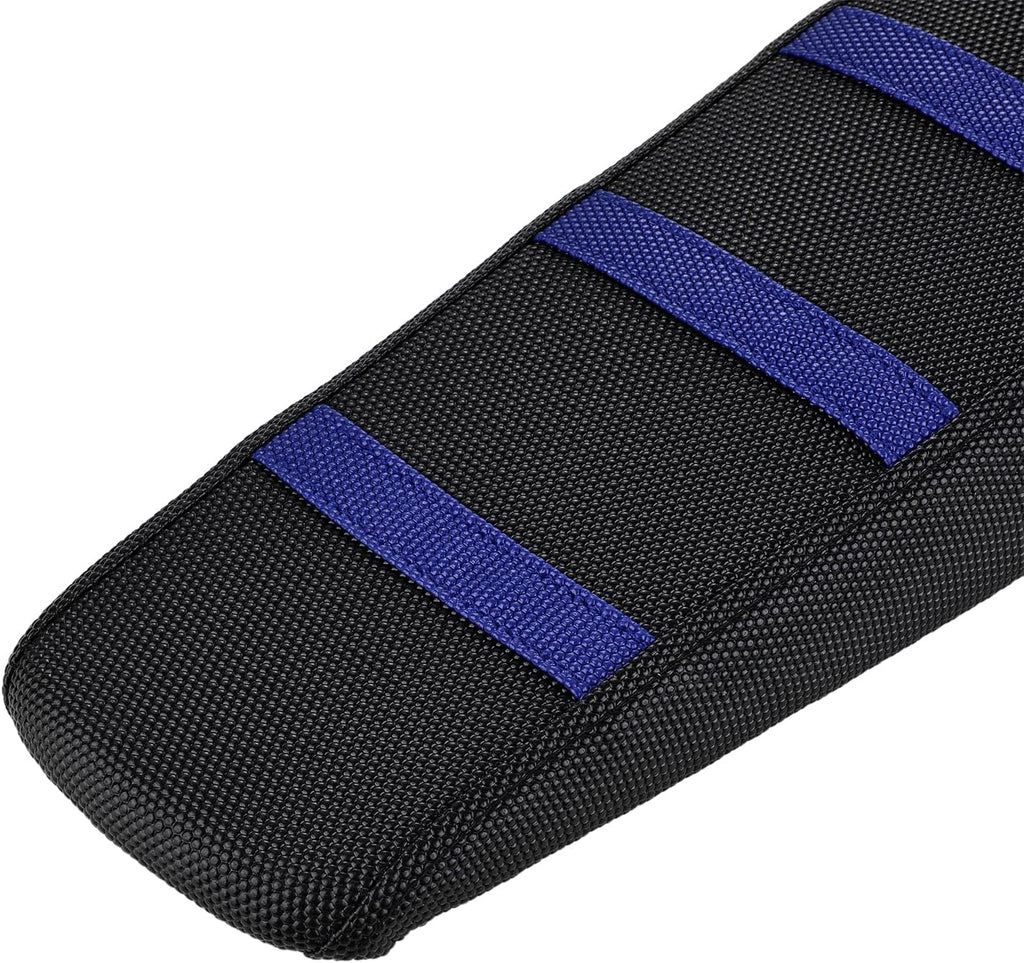 CHANGCHENG Electric Dirt Bike Seat Cover for Yozma IN10,Waterproof Anti-Slip PVC Seat Cushion Cover for Electric Bike Yozma in 10-Blue Stripe
