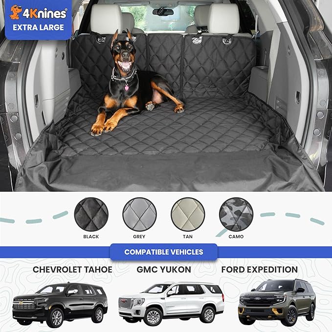 4Knines SUV Cargo Liner for Dogs, Trunk Mat for SUV, Durable Cargo Cover - Image 2