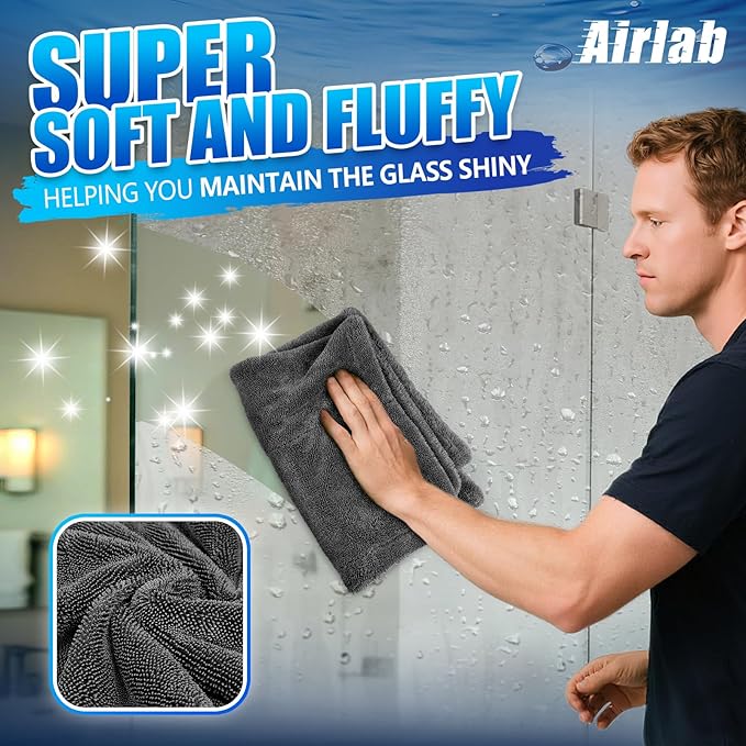 Airlab Microfiber Towels for Cars Wash Drying Super Absorbent Cleaning Cloth - Image 8