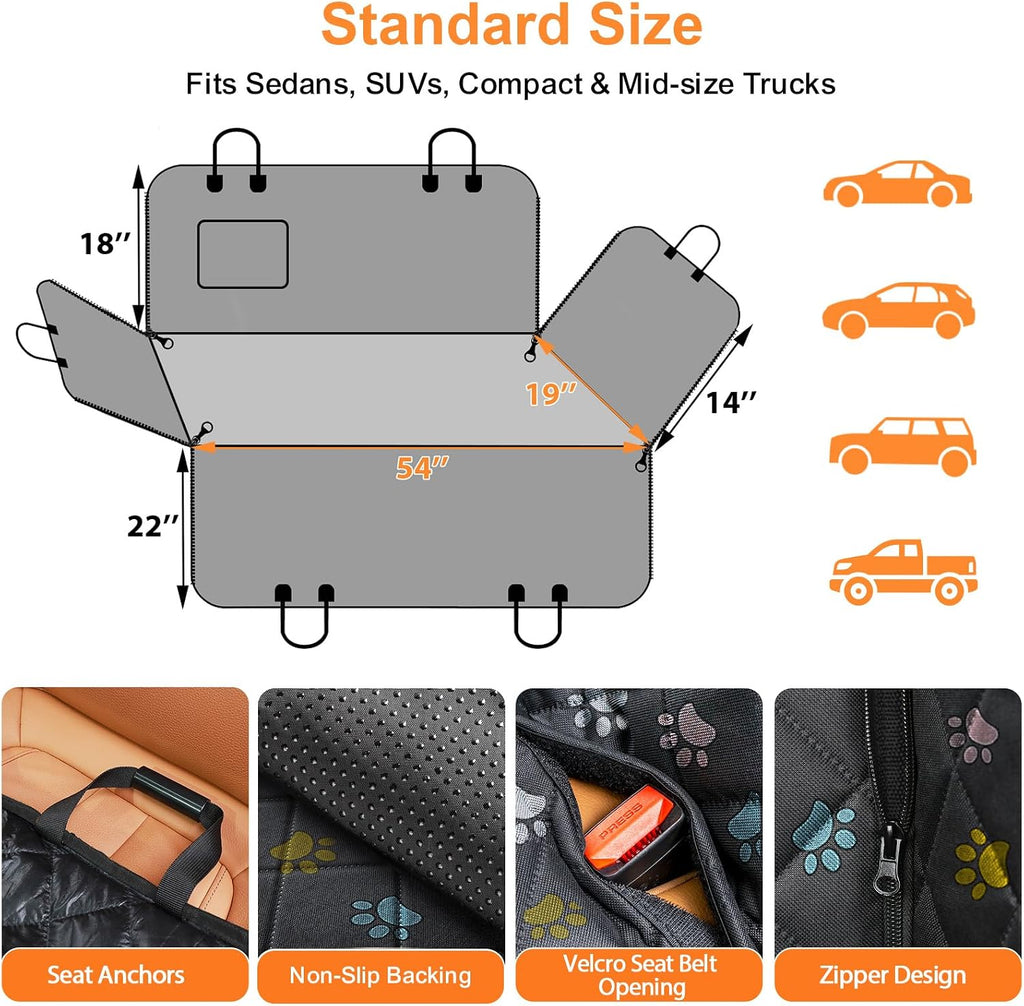 urpower dog car seat cover for back seat, package contents