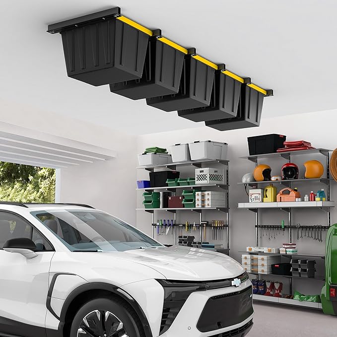 EVERHANGER Ceiling Storage Rack, Heavy Duty Overhead Garage Storage Rack - Image 6