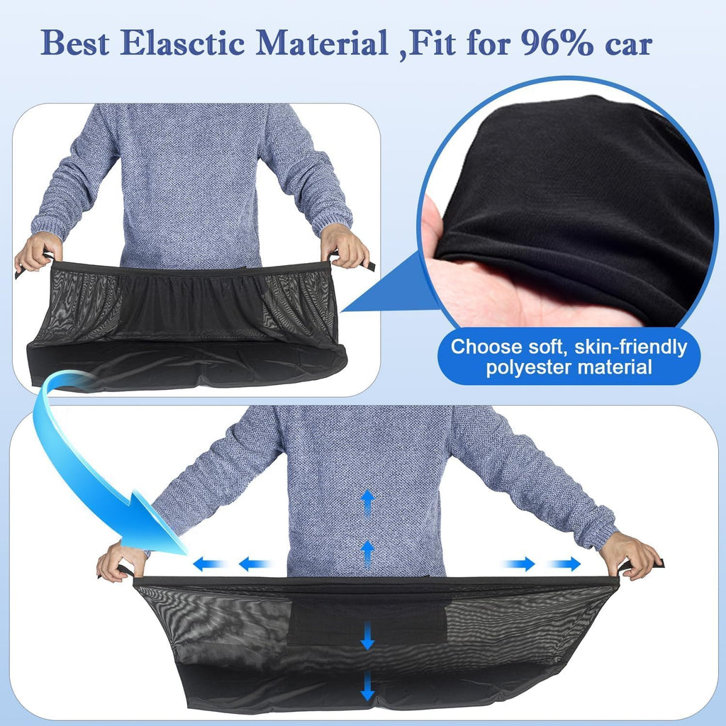 4Pcs Car Side Window Sunshade Net for 2018-2023 Chevy Chevrolet Traverse, Auto Camping Privacy Screen Breathable Mosquito Bug Cover Nylon Mesh,M SUV